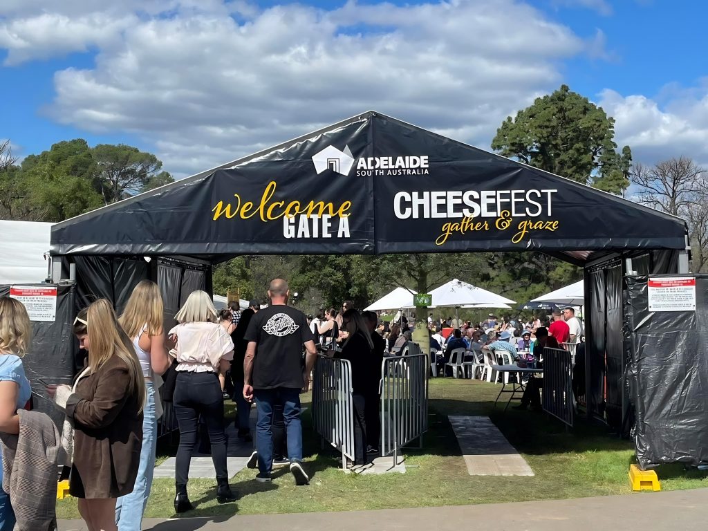 Entry Gate Security Check at CheeseFest