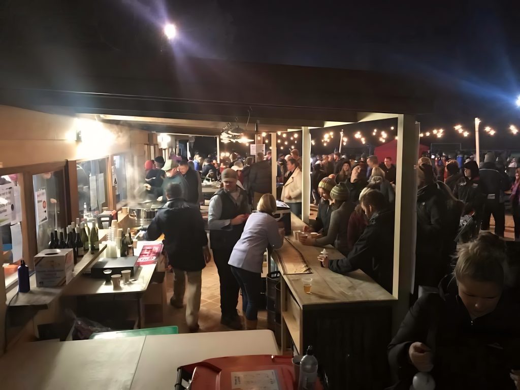 Image of a bar being monitored by security at an event
